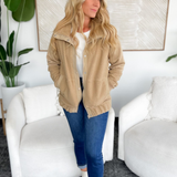 Harmony Zip Up Relaxed Sherpa Jacket