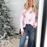 Light Pink Santa Knit Sweater