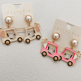 Golf Cart Drop Dangle Earrings