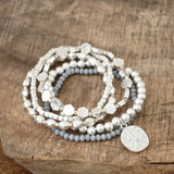 Bohemian Bracelet Set with A Coin