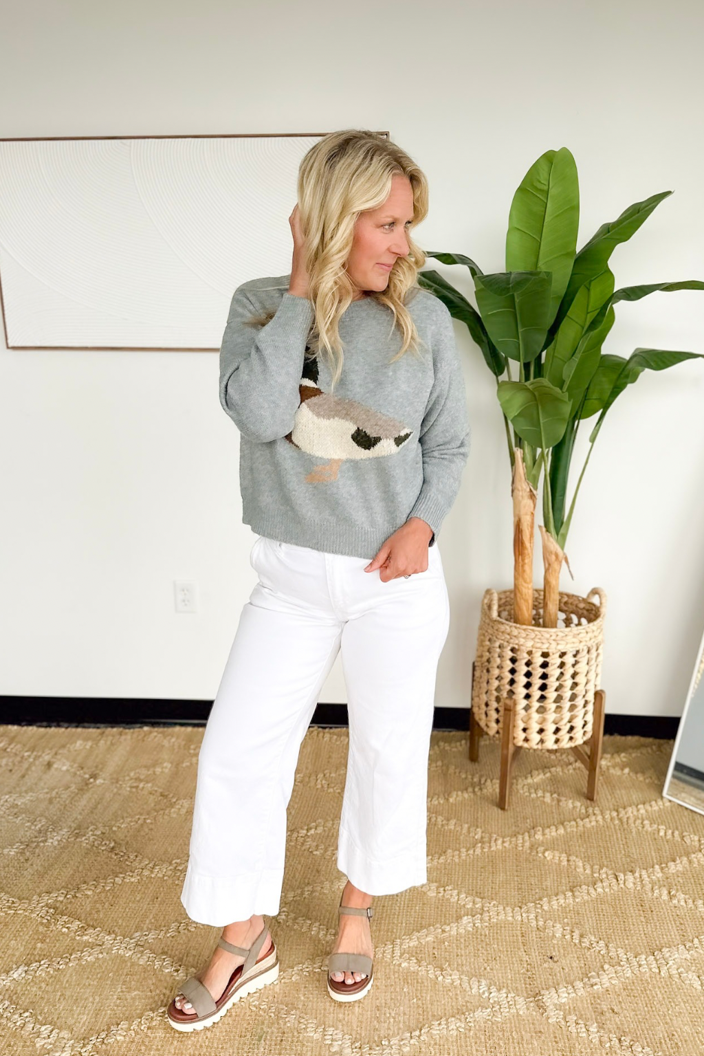 Blue - Duck Knit Sweater