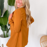 Bridget Camel Open Front Blazer