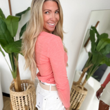 Coral Long Sleeve Top