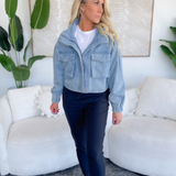 Emerie Oversized Boxy Jean Jacket