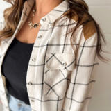 Suede Shoulder & Elbow Patch Button Down Shirt