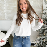 Crinkled Long Sleeve Top (3 Colors)