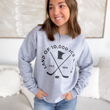 Land of 10K Ice Rinks Grey MN Crewneck