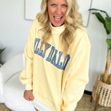 Dilly Dally Reversable Mock Neck Sweatshirt