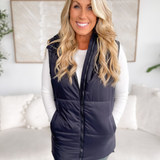 Delaney Long Padded Hooded Vest