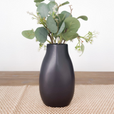 9" Black Matte Vase