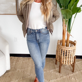 Alanna Hooded Leather Jacket