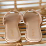 Woven Straw-Textured Slip On Sandals (2 Colors)