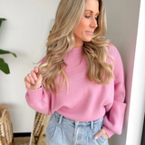 Drop Shoulder Relaxed Knit Sweater (3 Colors)