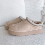 Julia Beige Platform Slipper