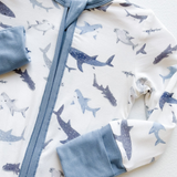 Sharks White Romper