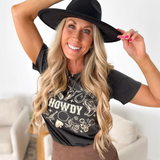 Howdy Grey Graphic Tee