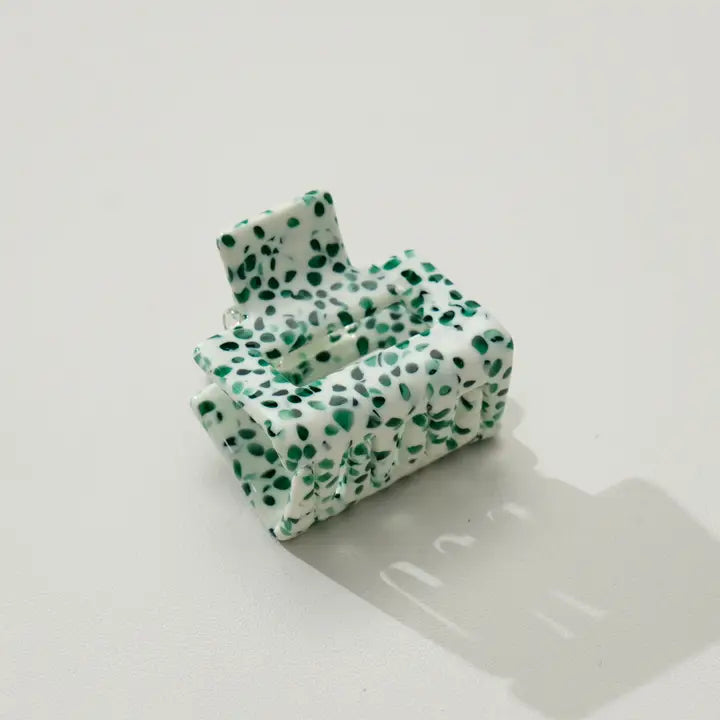 Green Speckled Mini Clips