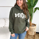 Rainy Lake Olive Hoodie