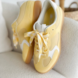 Lemon/Cream Contrast Lifestyle Sneakers
