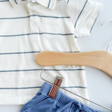 Vintage Stripe Polo with Shorts