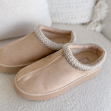 Julia Beige Platform Slipper