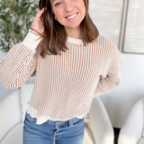 Jennifer Textured Crewneck Sweater