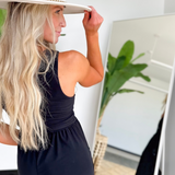 Black Sleeveless Wide Leg Jumpsuit
