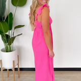 Lilly Pink Midi Dress