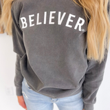 Believer Grey Graphic Crewneck