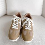 Katie Tan Lace Up MIA Sneakers