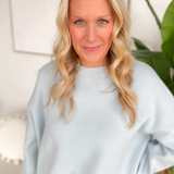 Drop Shoulder Relaxed Knit Sweater (3 Colors)