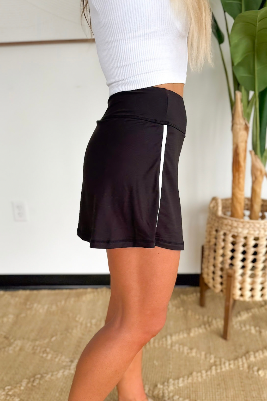 Black Butter Soft Athletic Mini Skort