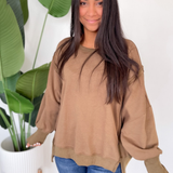 Hunter Olive Relaxed Pullover