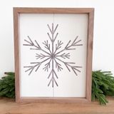 Modern Snowflake Sign