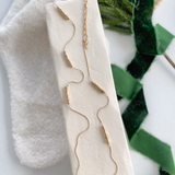 Long Necklace with Metal Tube Detail