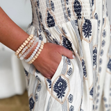 Botanical Front Zip Midi Dress