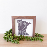 Personalized Minnesota State Name Sign