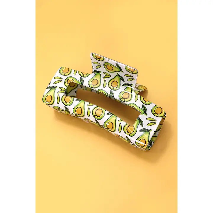 Fruit Rectangle Claw Clip
