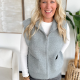 Jade Mock Neck Sweater Vest