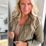 Olive Green Heavy Washed Jacket