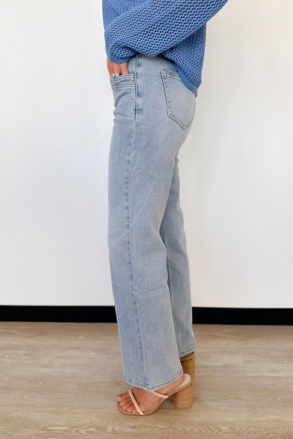 Audrey High Rise Wide Leg Mica Denim Jeans