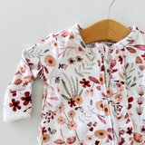 Wren Floral Ruffle Footie