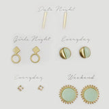 5 Pairs Stud Earrings
