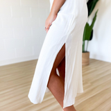 Aspen White Midi Dress