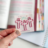 Pink Cross Paper Clip