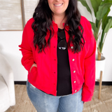 Red Judy Blue Denim Jacket