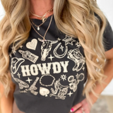 Howdy Grey Graphic Tee