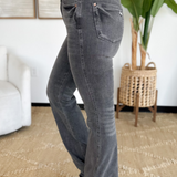 Riley Grey Wash Flare Judy Blue Jeans