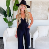 Aubrey Black Tank Top Jumpsuit