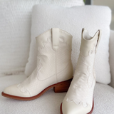 Ainsley Ivory Western Boots